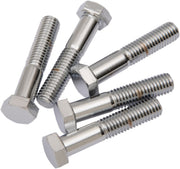 Drag Specialties Replacement Hex-Head Bolts Silver 5 Pack - MPB676