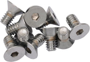 Drag Specialties Countersunk Socket-Head Bolts Silver 10 Pack - MPB575