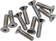 Drag Specialties Countersunk Socket-Head Bolts Silver 10 Pack