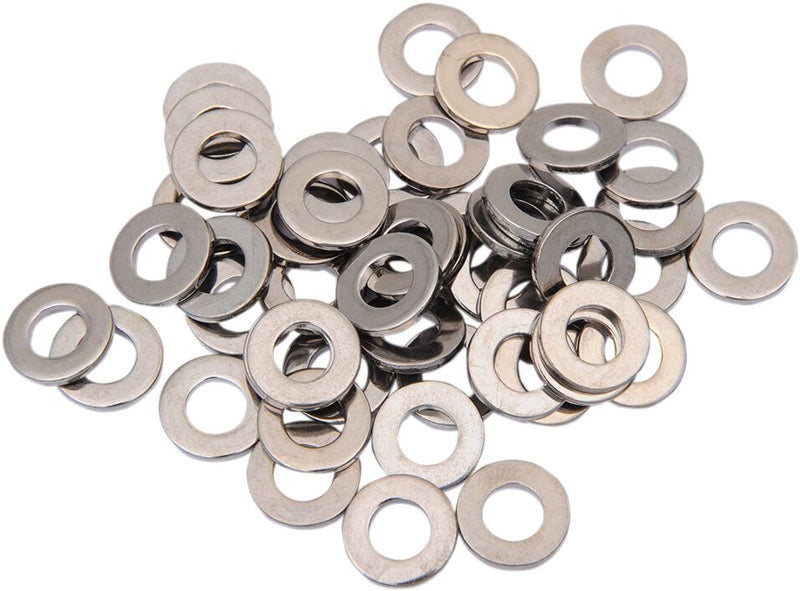 Drag Specialties Specialty Washers Silver AN 50 Pack