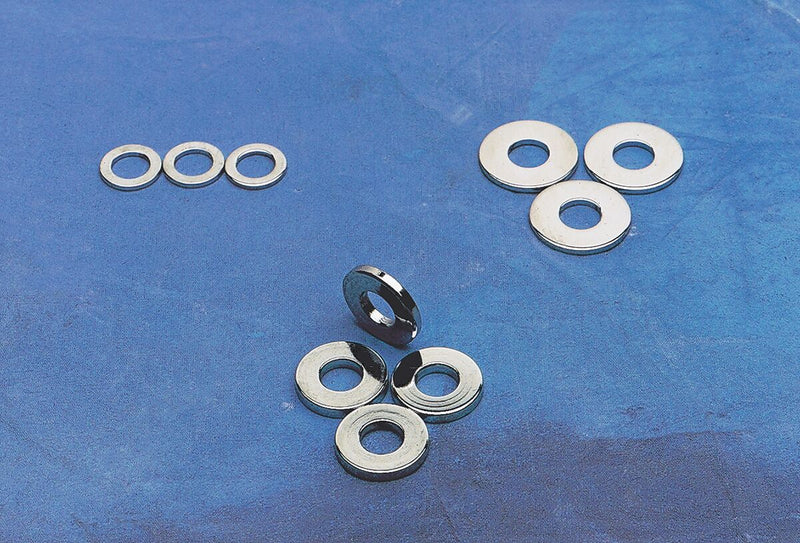Drag Specialties Specialty Washers Silver AN 50 Pack - MPB589