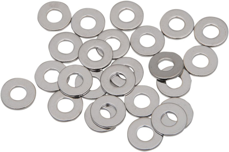 Drag Specialties Specialty Washers Silver USS 25 Pack - MPB593