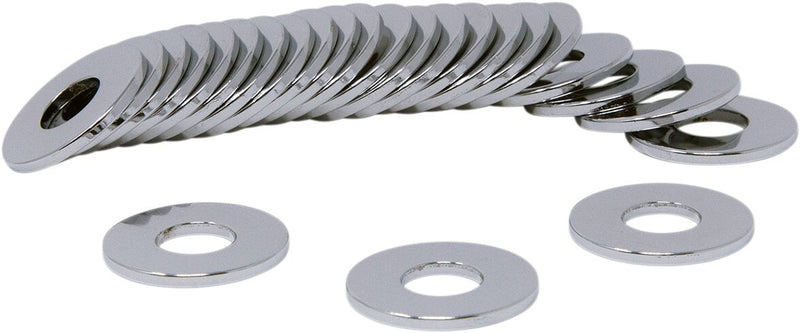 Drag Specialties Specialty Washers Silver USS 25 Pack