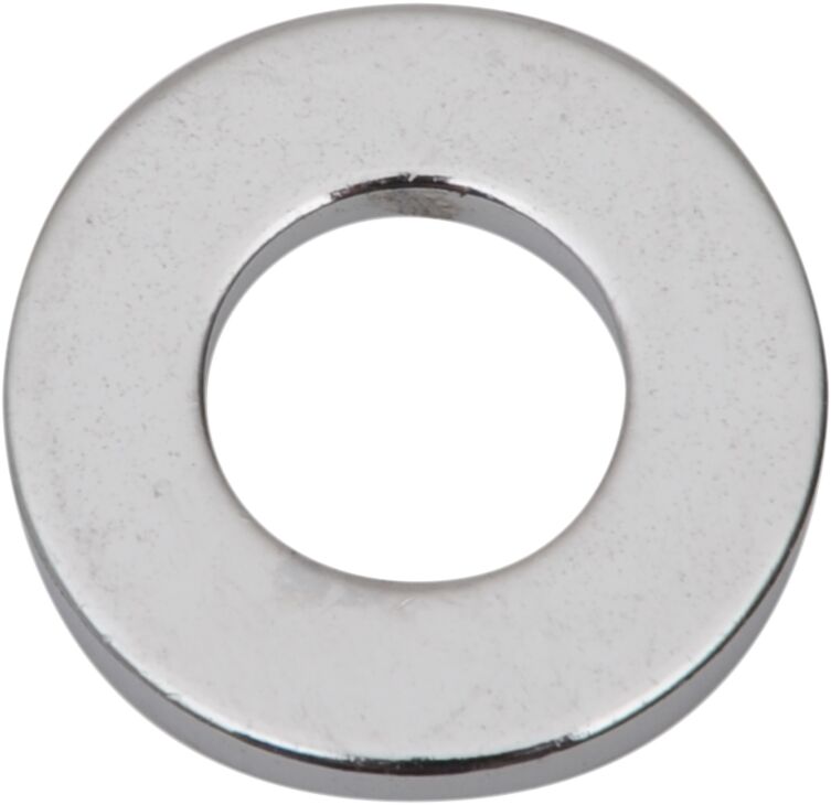 Drag Specialties Specialty Flat Washers Chrome Silver 10 Pack