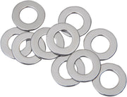 Drag Specialties Specialty Flat Washers Chrome Silver 10 Pack