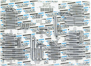 Drag Specialties Engine Case Bolt Set Chrome Silver Smooth Socket-Head