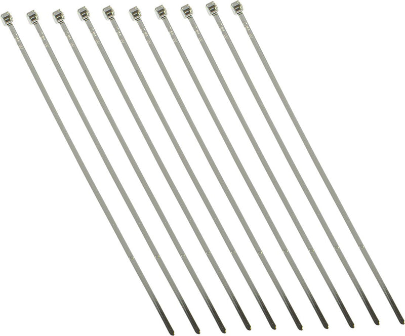 Drag Specialties Cable Ties Electro Plated Silver 10 Pack - 10-6012C-10-HC3