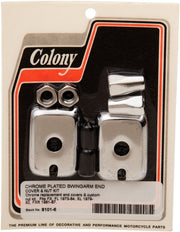 Colony Rear Axle Adjuster Kit Chrome Silver