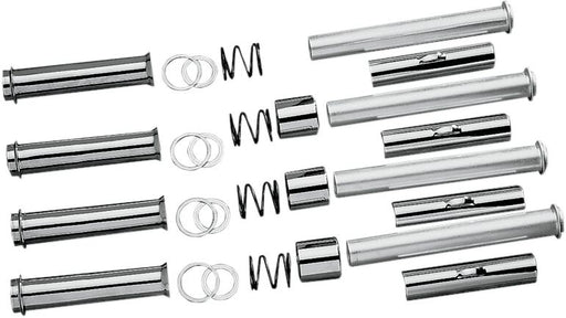 Drag Specialties Chrome Pushrod Tube Kit for Various Various Harley-Davidson Motorcycles (See Fitment List)