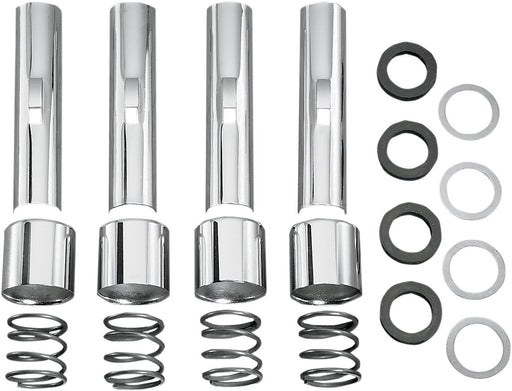 Colony Pushrod Tube Kit Chrome Upper Aluminium Set of 4