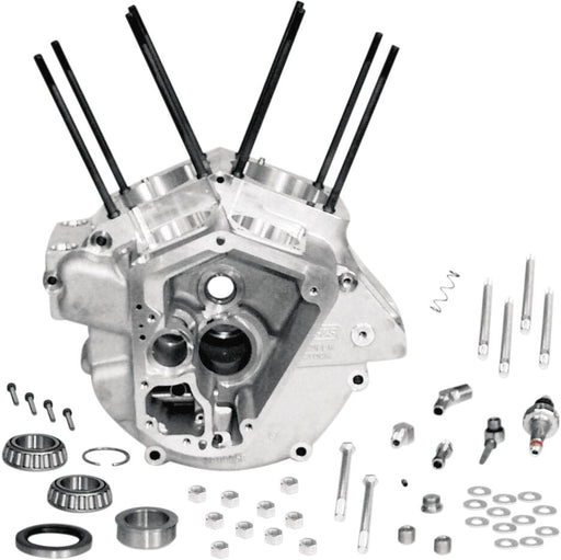S&S Cycle Super Stock® Alternator Style Engine Case Natural Standard Bore A356 T-6 Aluminium Alloy Kit