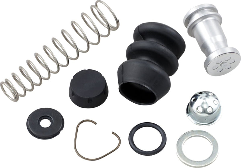 Drag Specialties Rear Brake Master Cylinder Rebuild Kit Black Silver Wagner-Style