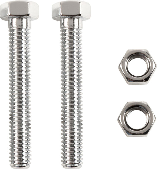 Colony Rear Axle Adjuster Bolts Chrome Silver Steel Pair