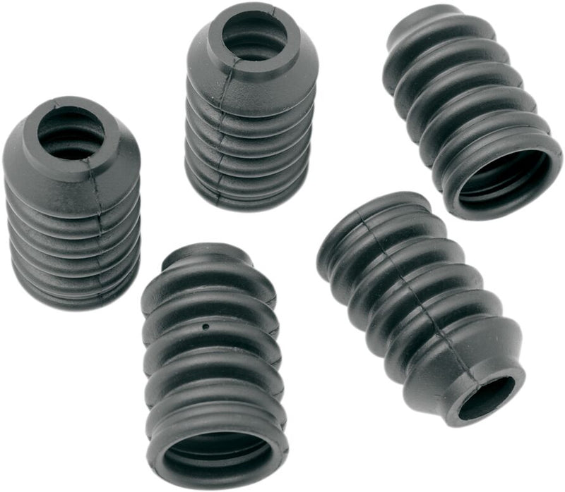 Drag Specialties Master Cylinder Boots Black Rear Rubber 5 Pack - 20603-PB