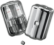 Drag Specialties Chrome Spark Plug Holder Caddy Steel