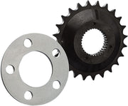 Drag Specialties Offset Sprocket Kit Black Mainshaft - 74243C