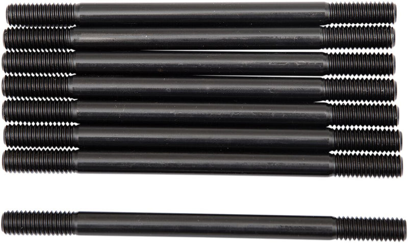 Kibblewhite Cylinder Stud Kit for 1986-2022 Harley-Davidson Black 8 Pack