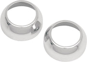 Drag Specialties Fork Boot Covers Chrome Aluminium Pair