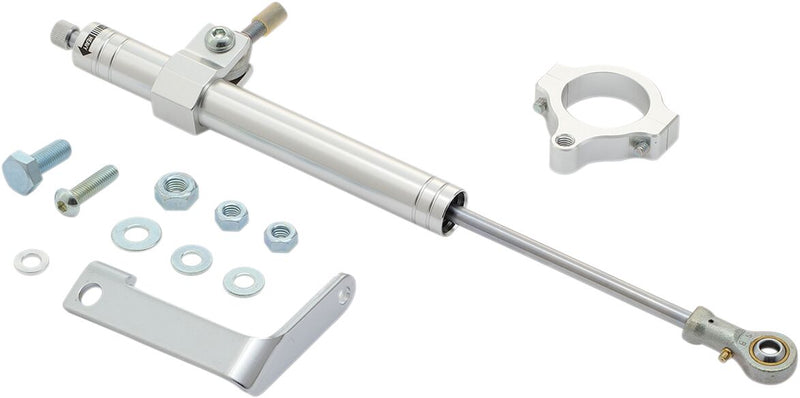 Drag Specialties Steering Damper Kits Chrome Satin