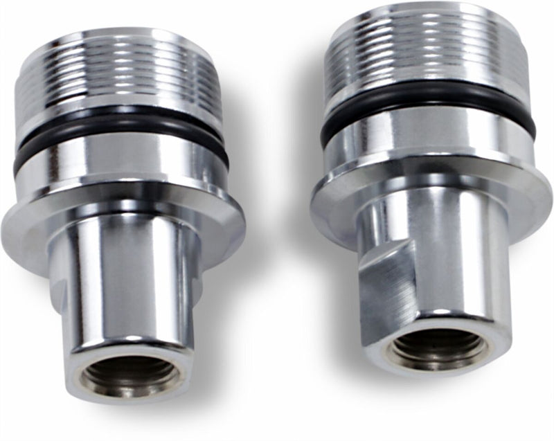 Drag Specialties Chrome Fork Tube Plugs and Caps Pair
