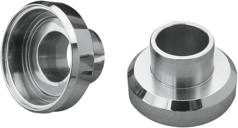 Drag Specialties Neck Post Bearing Cups Chrome Steering Stem Pair