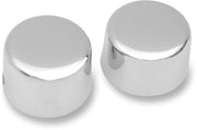 Drag Specialties Chrome Axle Cap for 3/4" Axle Silver Smooth Front Pair