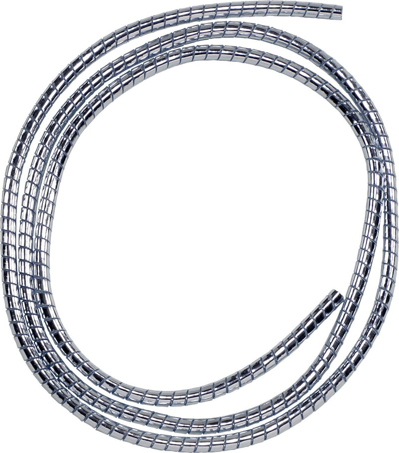 Drag Specialties Chrome Cable/Wire Covering Silver Plastic