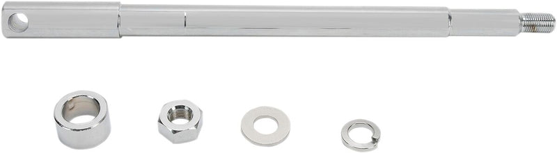 Drag Specialties Front Axle Kit Chrome Silver Chromoly Steel