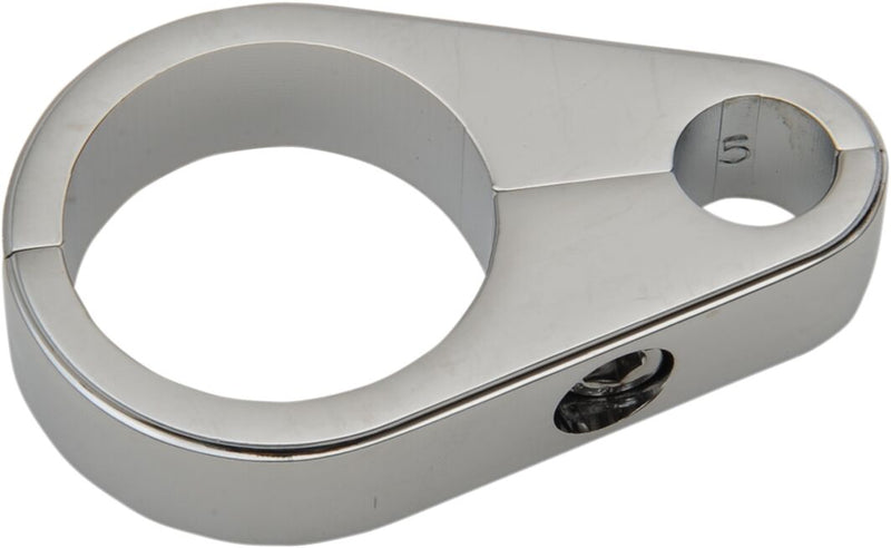 Drag Specialties Die-Cast Cable Clamp Chrome Silver Single Cable Clutch Aluminium - 11-0054-SC1