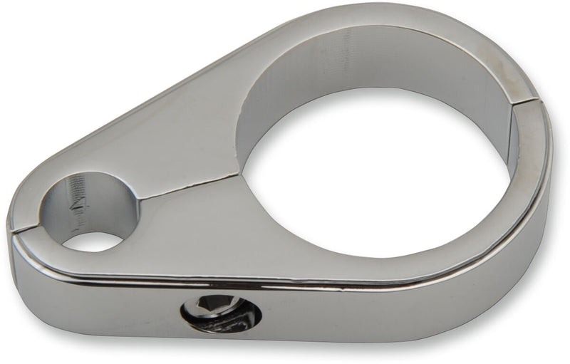 Drag Specialties Die-Cast Cable Clamp Chrome Silver Single Cable Clutch Aluminium - 11-0055-SC1