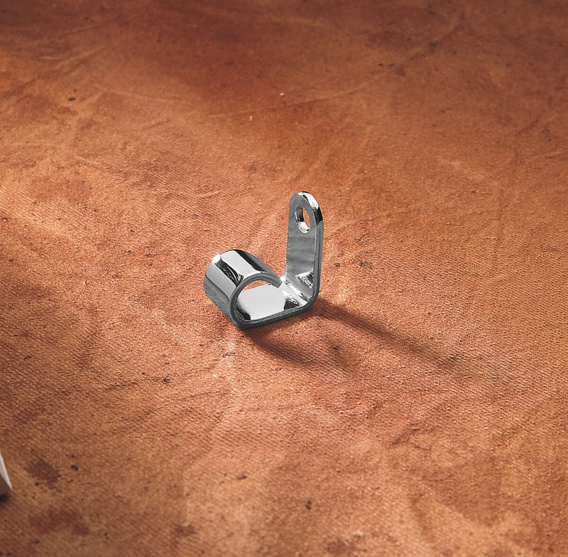 Drag Specialties Clutch Cable Support Bracket Cable Guide Chrome Silver Single Cable Steel - 71290