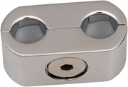 Accutronix  Throttle & Idle Clamp Oval Chrome - Part #135956