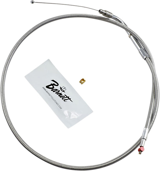 Barnett Stainless Steel Throttle/Idle Cable Silver Standard Throttle Cable