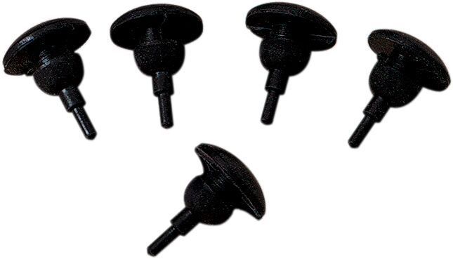 Drag Specialties Kickstand Bumper Black Rubber 5 Pack