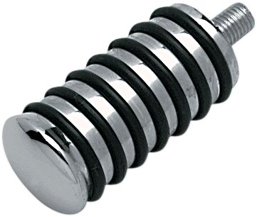 Drag Specialties Sundance® Shifter Peg Shift Peg Black Chrome Silver Rubber - 17-0955-BC-109
