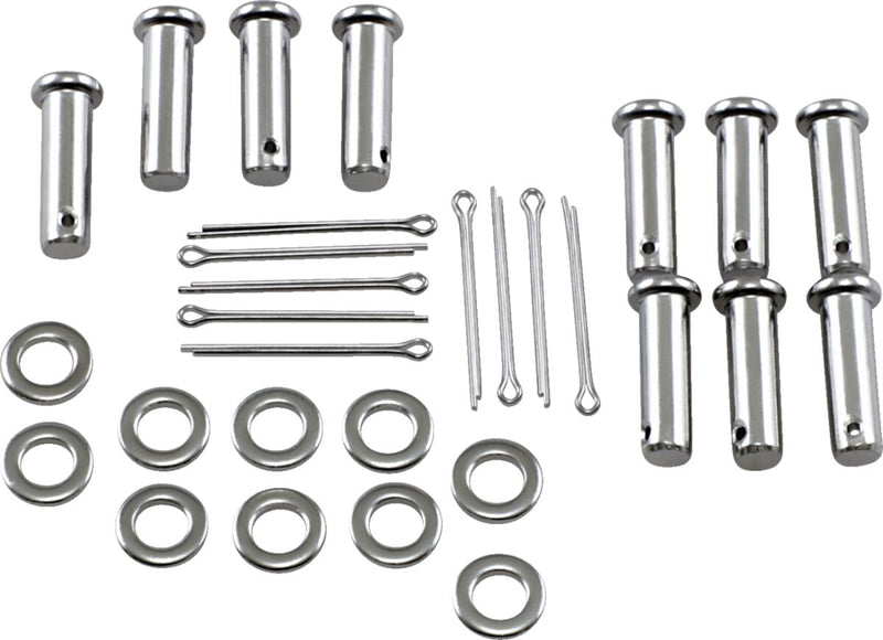 Drag Specialties Chrome Brake Clevis Pin for Various Various Harley-Davidson Motorcycles (See Fitment List) - 110054-HC3