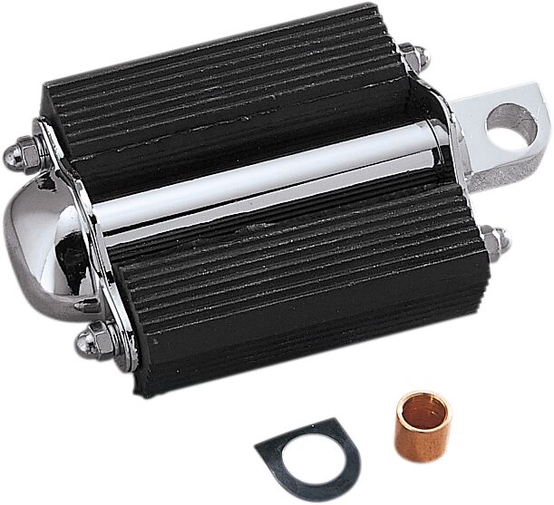 Drag Specialties Bicycle-Style Kick Pedal Black Chrome Bolt-On - 17-0951-BC251
