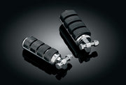 Kuryakyn ISO® Pegs Black Chrome Large Front Left Folding Neoprene Steel Pair