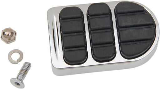 Kuryakyn ISO® Brake Pedal Pad Standard ISO® Black Chrome Rubber