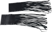 Drag Specialties Fringed Leather Grip Covers for Rubber Grips