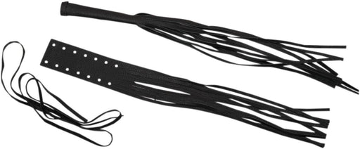 Drag Specialties Fringed Leather Lever Covers for Various Various Harley-Davidson Motorcycles (See Fitment List) Black| Natural - DS243062