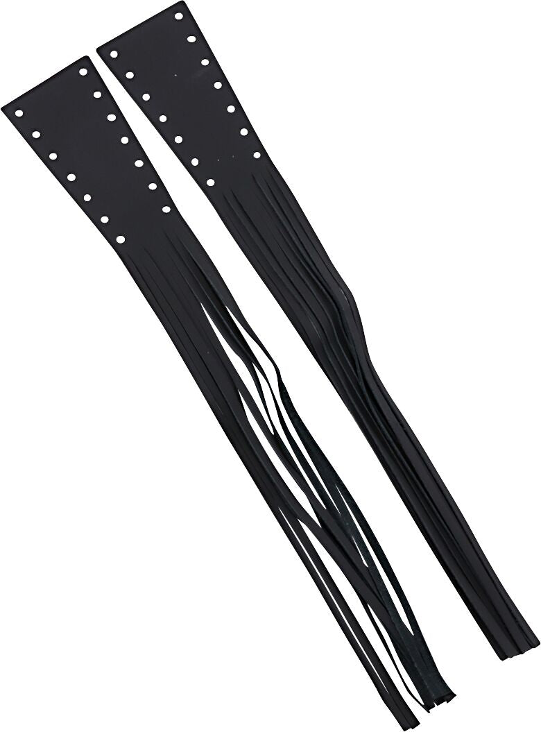 Drag Specialties Fringed Leather Lever Covers for Wide Levers for Various Various Harley-Davidson Motorcycles (See Fitment List) Black| Natural Fitment Harley-Davidson - DS243063