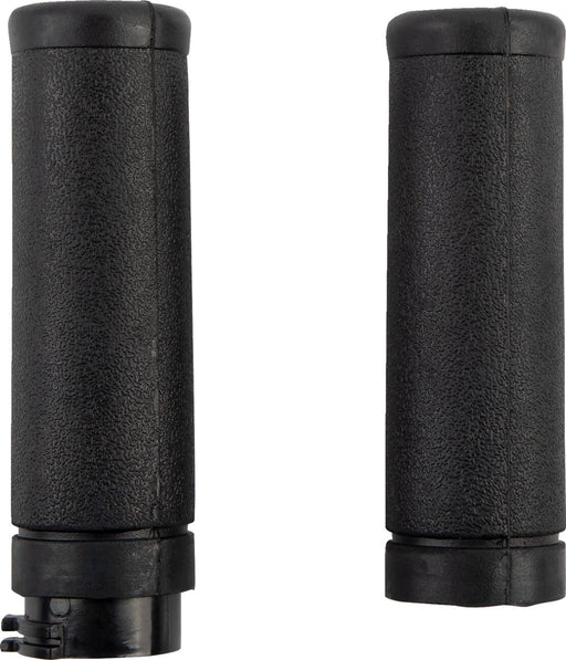 Drag Specialties Replacement OEM-Style Rubber Grips Black Flat Cable Closed End Pair
