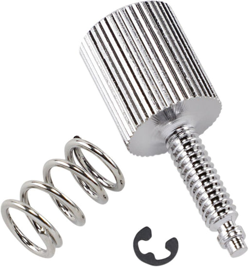 Drag Specialties Throttle Control Adjusting Screw Tensioner Chrome Silver Twist Throttle Aluminium