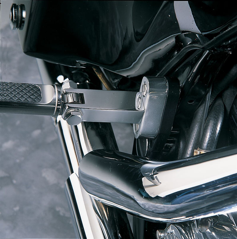 Drag Specialties Passenger Foot Peg Mount Kits Chrome Silver Left Rear Billet Steel Pair