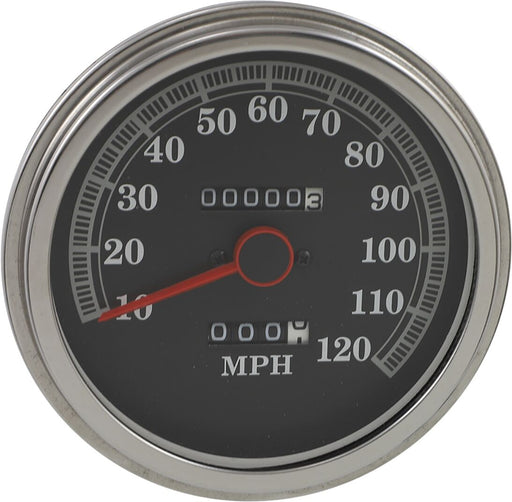 Drag Specialties 5" FL-Style 2240:60 Speedometer Gauge '89-'95 Style Mechanical Speedometer