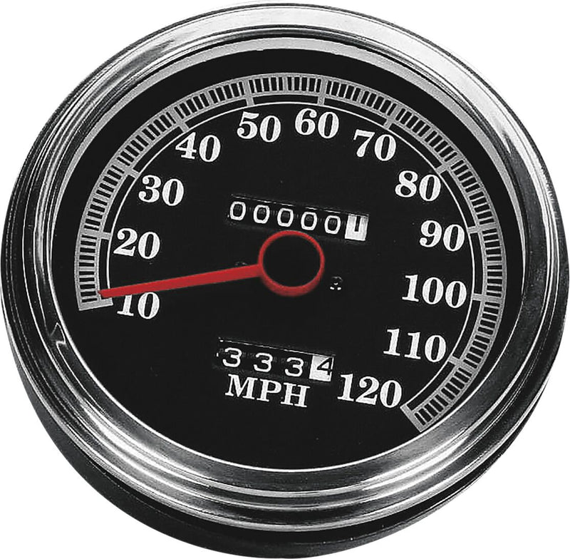 Drag Specialties 2:1 FL-Style Speedometer for 1949-1961,1981-1984 Harley-Davidson Touring Motorcycles - 72422AMX