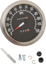 Drag Specialties 1:1 Speedometer 68-84 Face MPH for 1971-1972,1980-1983 Harley-Davidson FXR and 1962-1980 Harley-Davidson Touring Motorcycles - 70847M