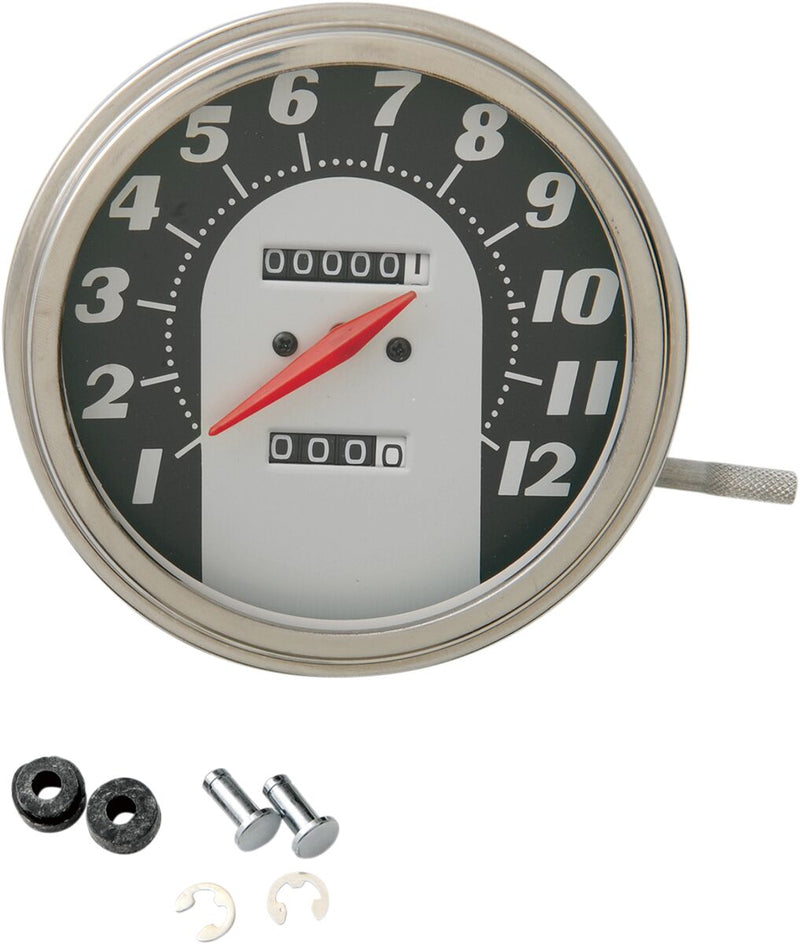 Drag Specialties 1:1 Speedometer 62-67 Face for 1971-1972,1980-1983 Harley-Davidson FXR and 1962-1980 Harley-Davidson Touring Motorcycles - 70846M
