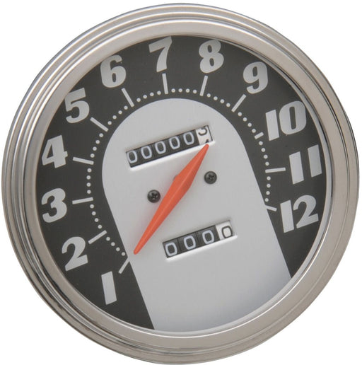 Drag Specialties 2240:60 Speedometer 62-67 Face for 1984-1990 Harley-Davidson Softail and 1984-1986 Harley-Davidson FXR Motorcycles